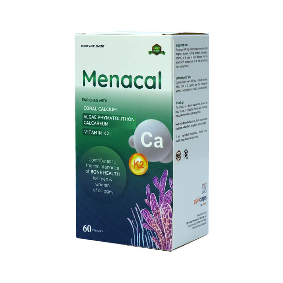 Canxi Tự Nhiên D3K2 Không Nóng Không Táo Cho Cả Nhà – Aplicaps Menacal