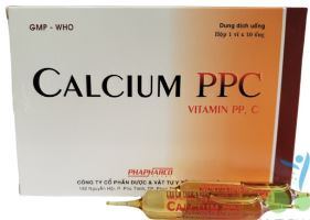 Calcium PPC điều trị thiếu canxi loãng xương Phapharco (h/10o/10ml)