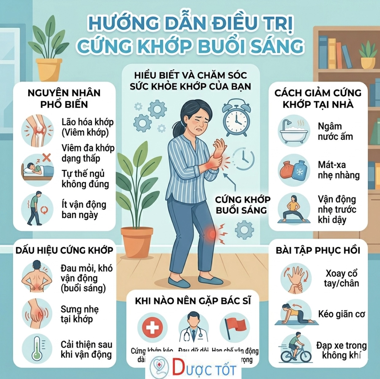 CỨNG KHỚP BUỔI SÁNG – ĐỪNG BỎ QUA DẤU HIỆU NÀY