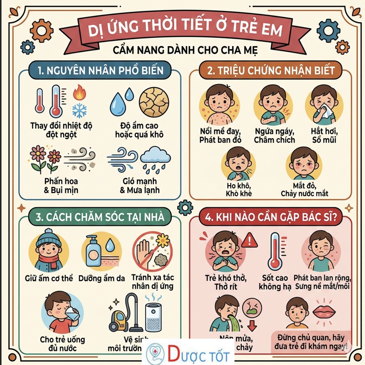 TRẺ DỊ ỨNG THỜI TIẾT – XỬ LÝ THẾ NÀO? 