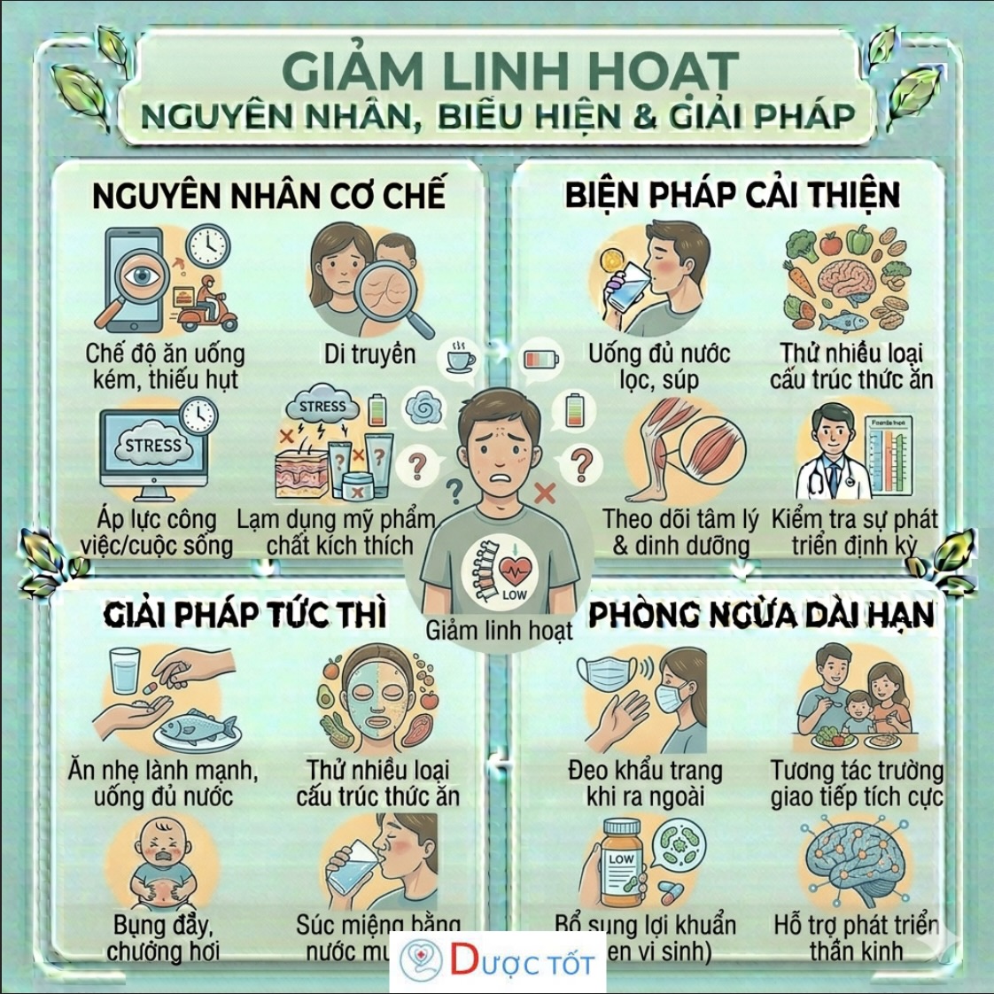 GIẢM LINH HOẠT CƠ THỂ – KHI CƠ THỂ KHÔNG CÒN DẺO DAI