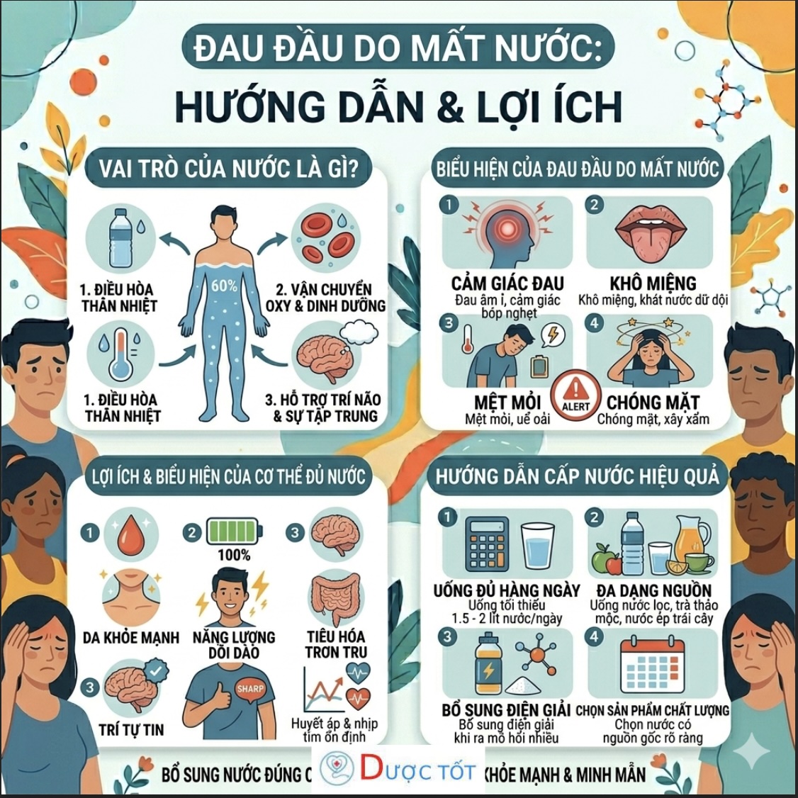 Đau đầu do mất nước- Nguyên nhân ít ai để ý