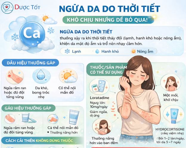 NGỨA DA DO THỜI TIẾT – KHÓ CHỊU NHƯNG DỄ BỎ QUA