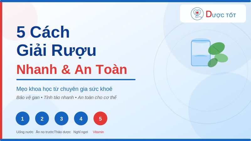 5 cách giải rượu nhanh và an toàn - Sai lầm cần tránh