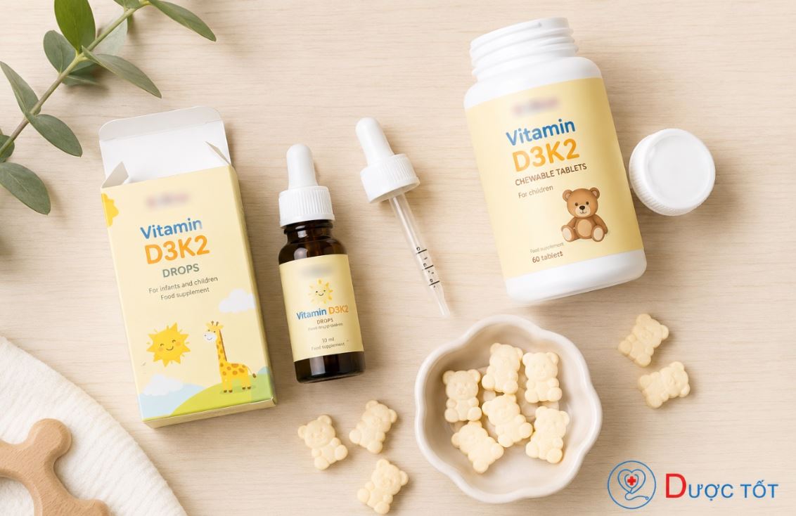 Cách chọn vitamin D3K2 cho bé