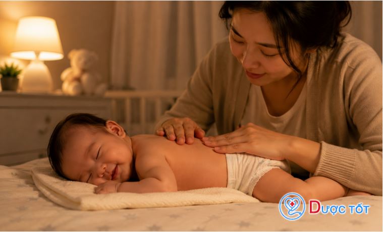 Cách xử lý trẻ sơ sinh mất ngủ ban đêm