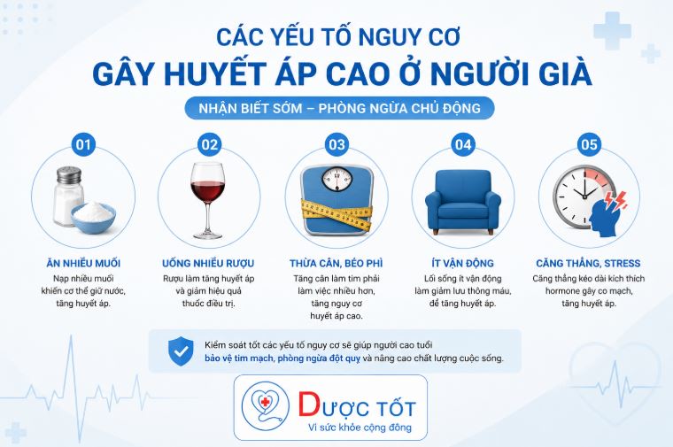 Nguyên nhân gây huyết áp cao ở người già