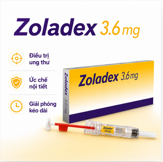 Tác dụng Zoladex 3.6 mg điều trị ung thư