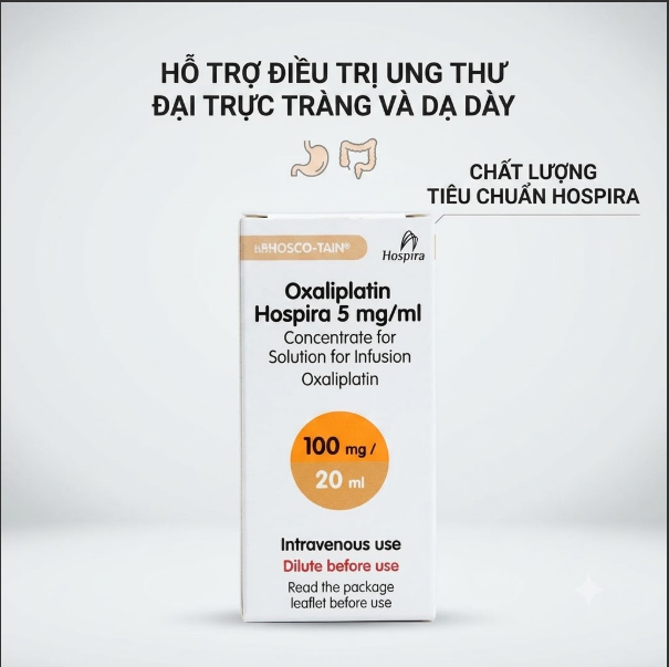 Oxaliplatin hospira 100mg/20mg thuốc ung thư