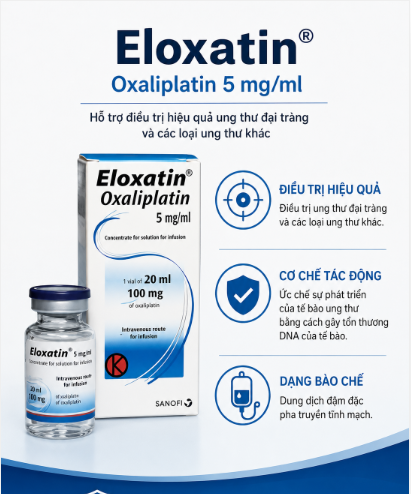 Thuốc Eloxatin 5mg/ml 20ml
