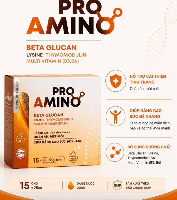 Đạm thuỷ phân PRO AMINO dùng cho người sau phẫu thuật, mổ xẻ, hoá trị, xạ trị vì ung thư