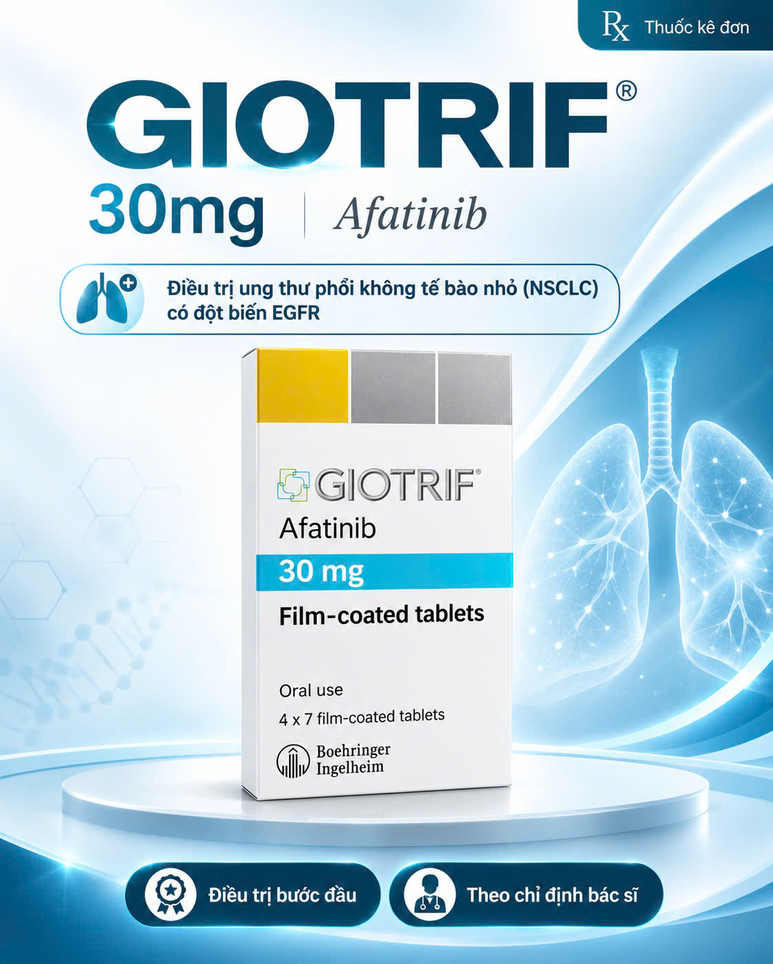 Công dụng Giotrif Afatinib 30mg