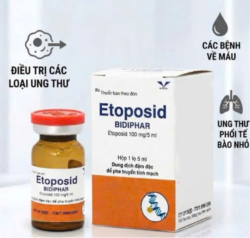Công dụng Etoposid Bidiphar 100mg/5ml