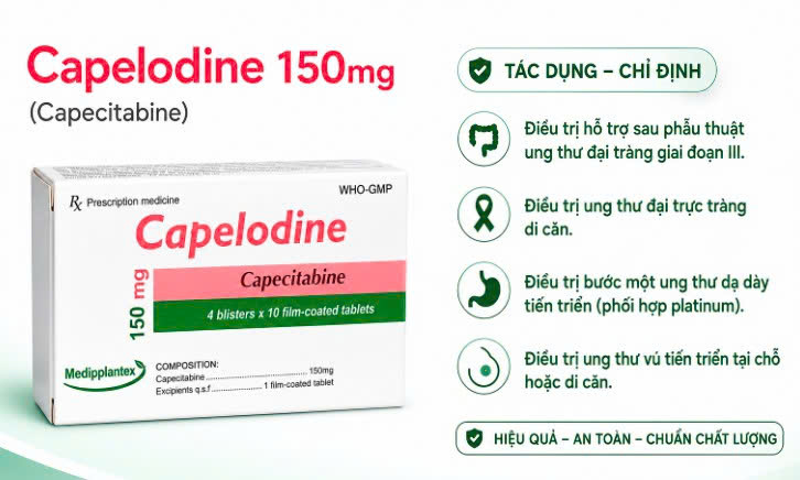 Công dụng thuốc Capecitabine 150mg