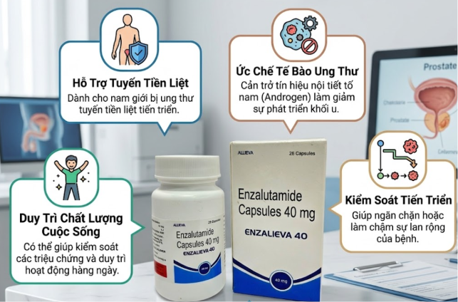 Công dụng Enzalieva 40mg