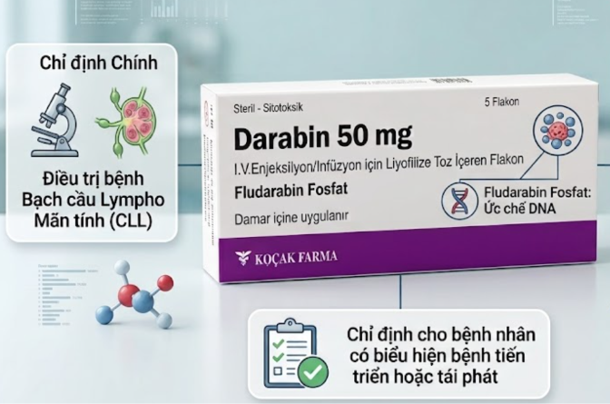 Công dụng Darabin 50mg