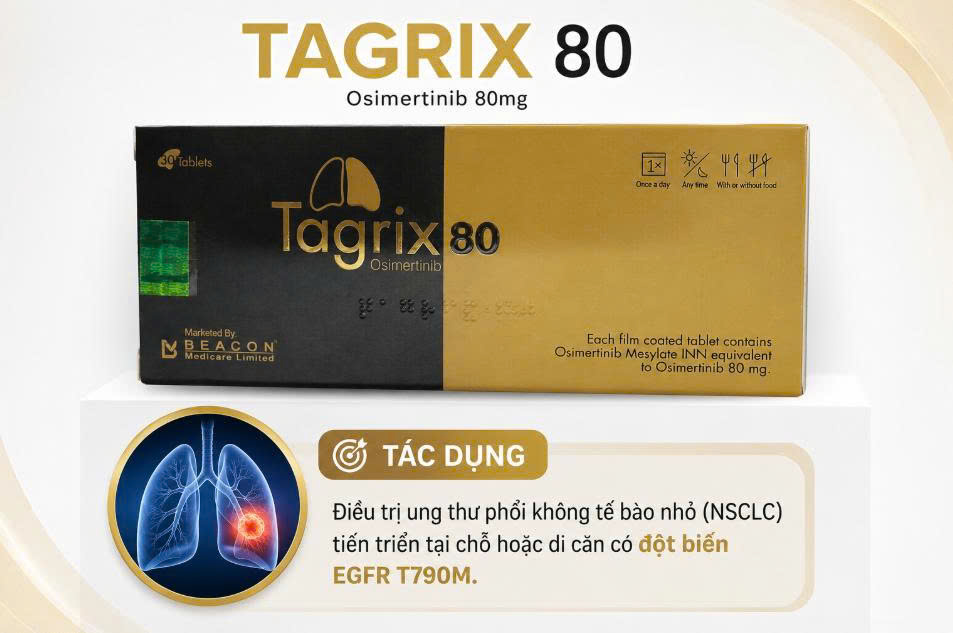 Tác dụng của thuốc Tagrix 80mg
