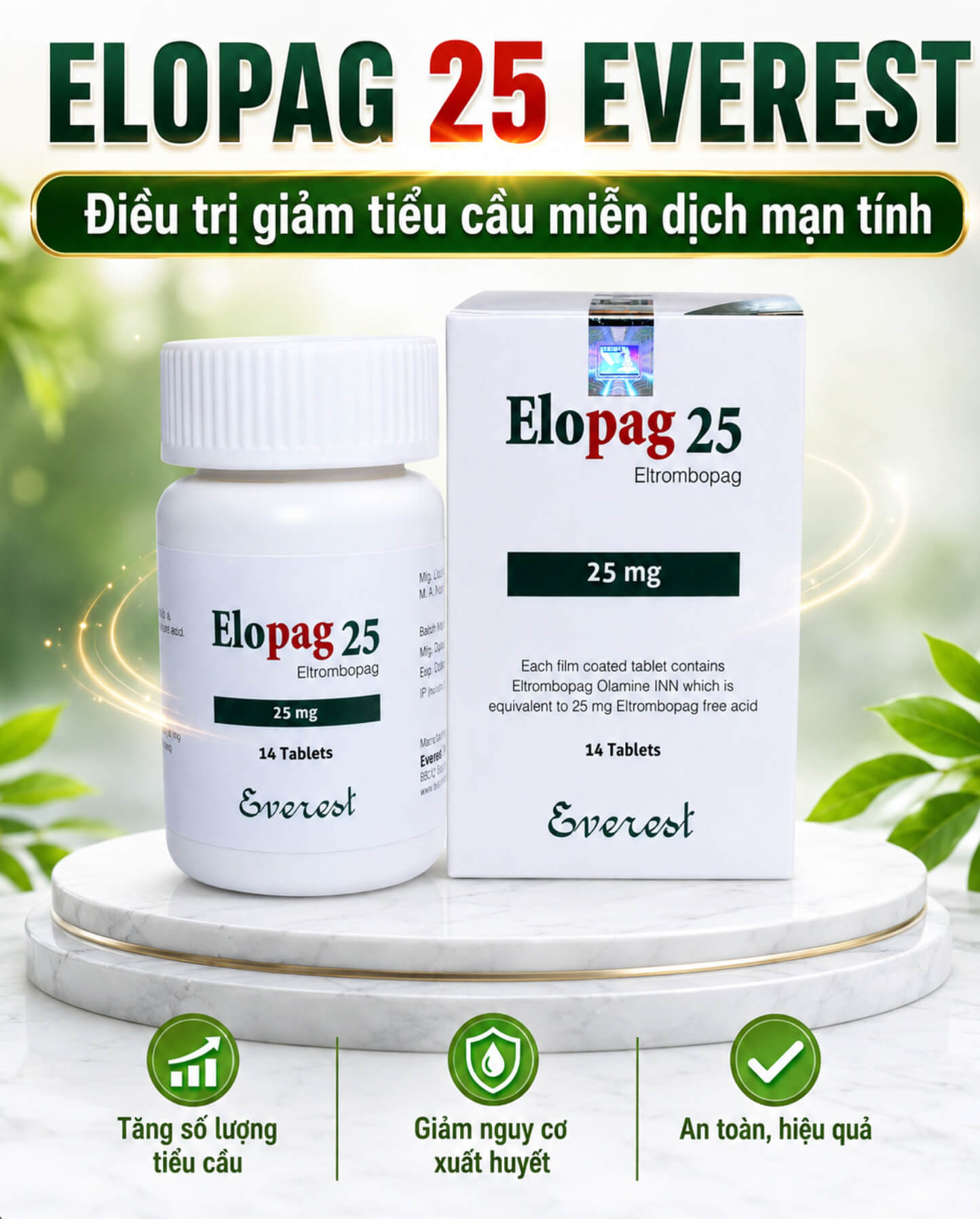 Tác dụng chỉ định thuốc Elopag 25 Everest Tác dụng chỉ định thuốc Elopag 25 Everest