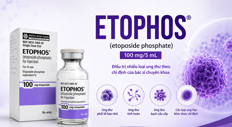 Hình minh họa công dụng của thuốc Etopophos 100mg/5ml