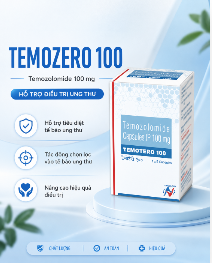Temotero 100 thuốc điều điều trị ung thư não