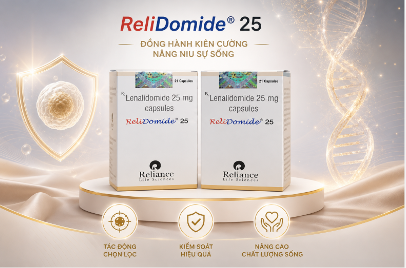 Relidomide 25mg điều hòa miễn dịch và điều trị ung thư Relidomide 25mg điều hòa miễn dịch và điều trị ung thư
