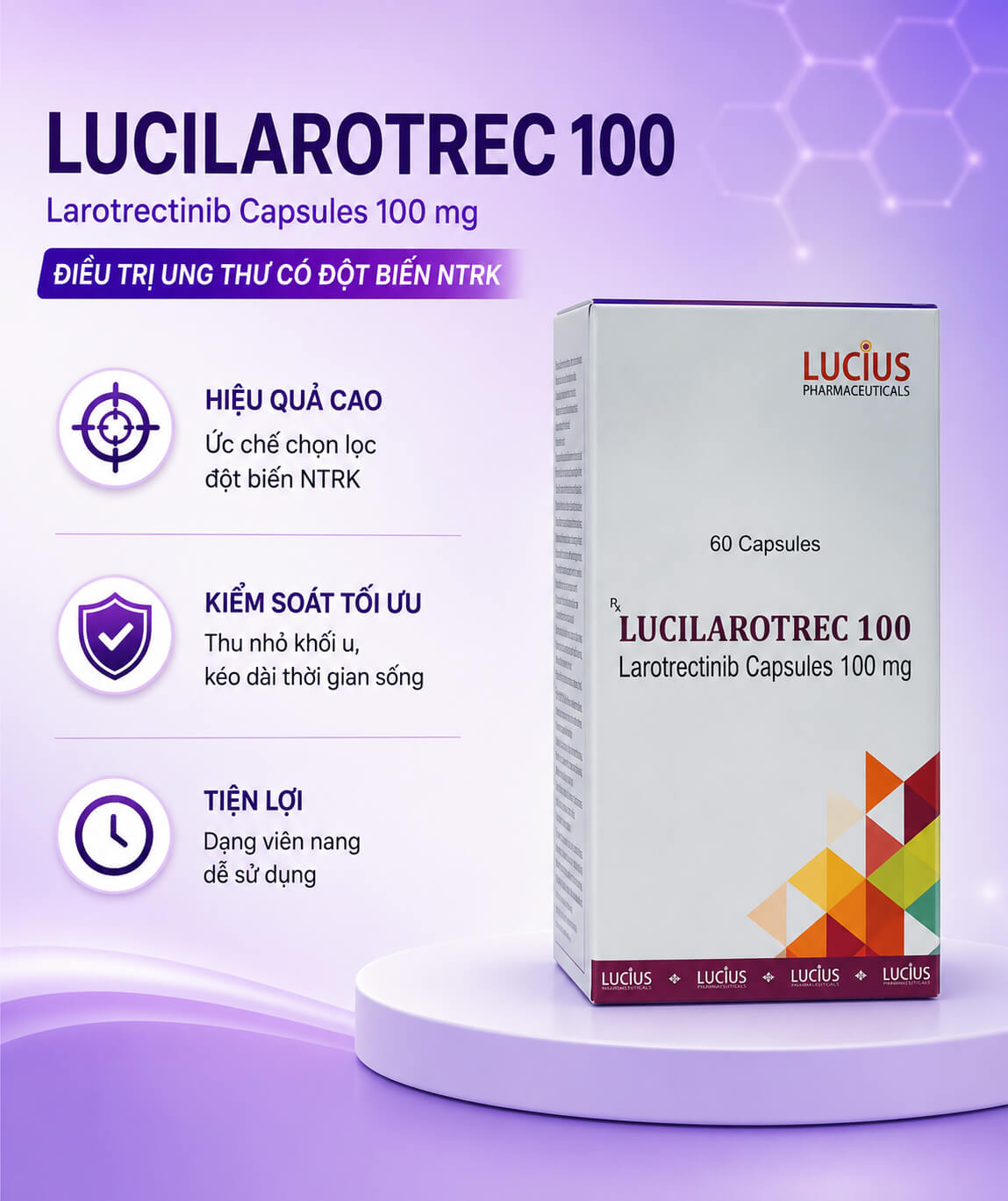 Thuốc điều trị ung thư Lucilarotrec 100