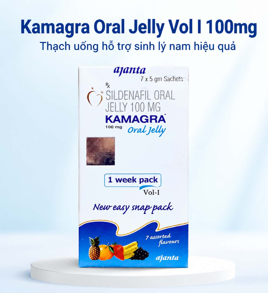Công dụng Kamagra Oral Jelly Vol I 100mg Công dụng Kamagra Oral Jelly Vol I 100mg