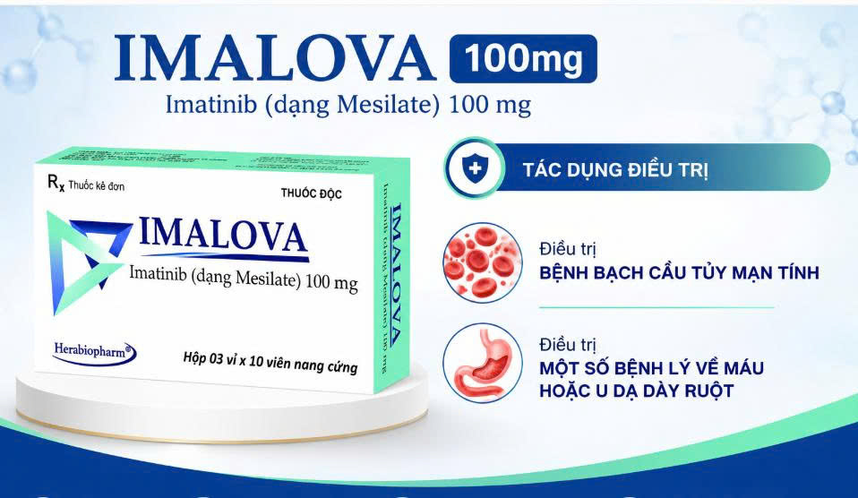 Tác dụng của thuốc Imalova 100mg.