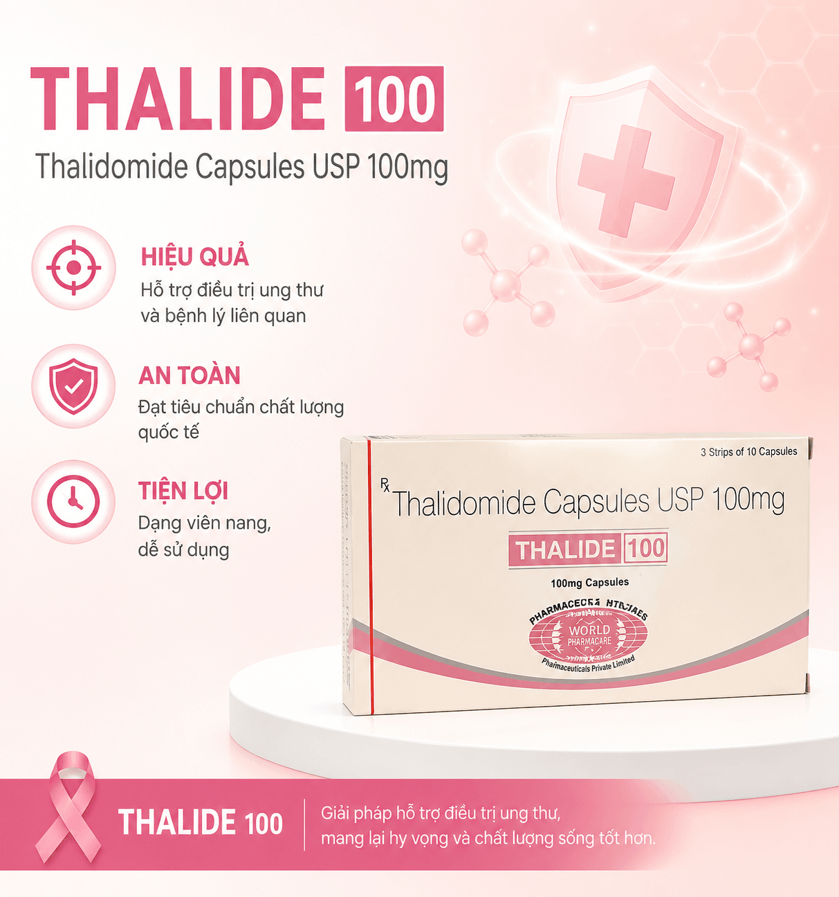 Thuốc điều trị ung thư Thalide 100