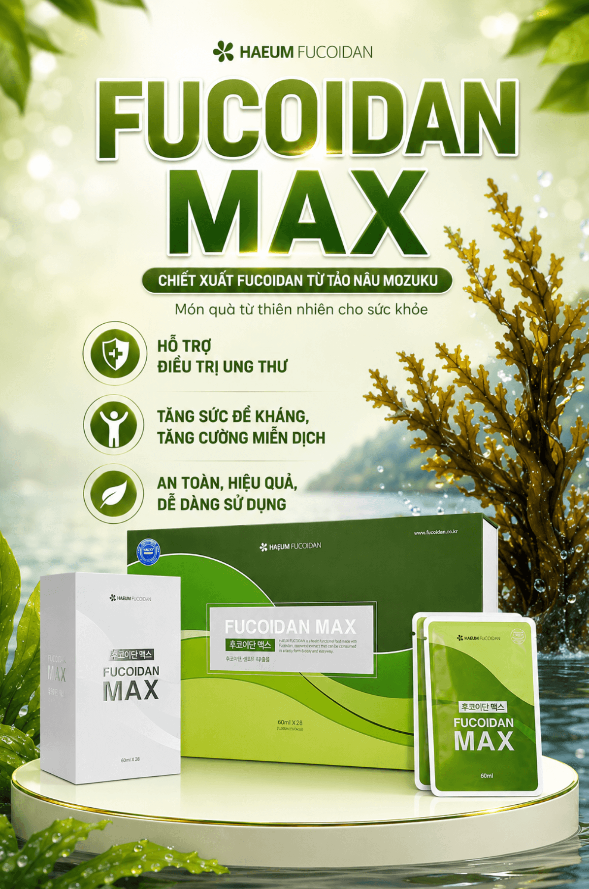 Công dụng Fucoidan Max hỗ trợ điều trị ung thư Công dụng Fucoidan Max hỗ trợ điều trị ung thư