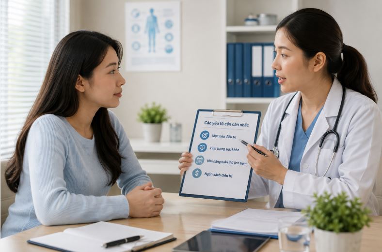 Cân nhắc lựa chọn phác đồ điều trị phù hợp