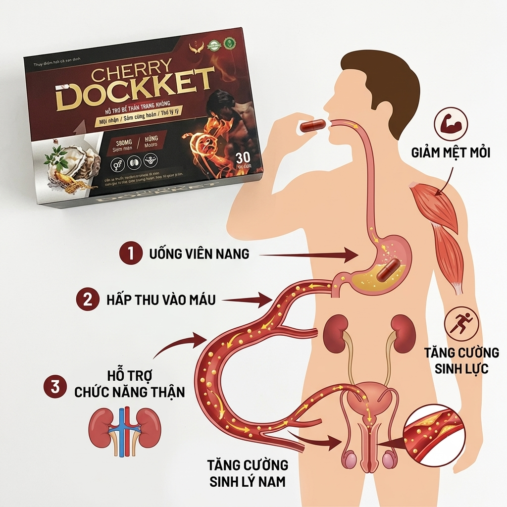 Ảnh công dụng Cherry Dockket