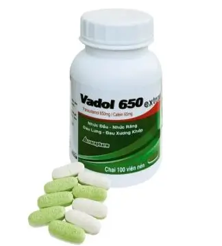 Vadol 650 Extra Vacopharm 100 viên – Thuốc giảm đau hạ sốt