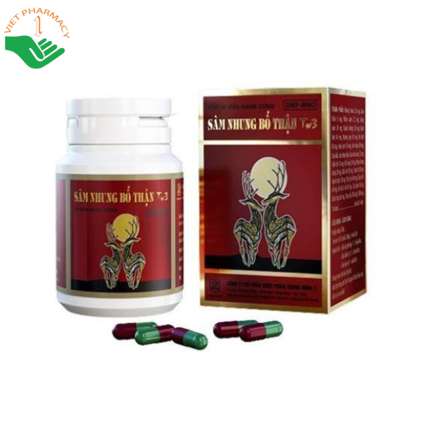 Sâm Nhung Bổ Thận TW3 bổ thận tráng dương (1 lọ x 30 viên)