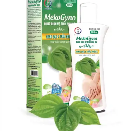 Dung dịch vệ sinh phụ nữ nano bạc & trầu không mekogyno (c/100ml)