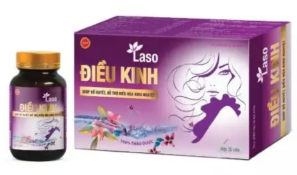 Laso ĐIỀU KINH,Viên điều kinh giảm đau bụng kinh ( Lọ 30 viên )