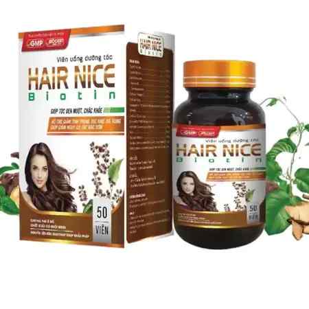 Hỗ trợ dưỡng tóc hair nice biotin mekong (c/50v)