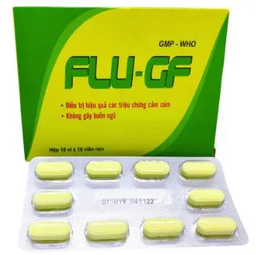 Thuốc Flu-GF điều trị các triệu chứng cảm cúm như ho, sốt, chảy nước mũi