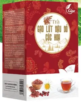Trà Gạo lứt Đậu đỏ Cúc hoa Giga