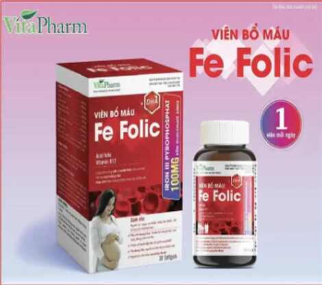 VIÊN BỔ MÁU FE FOLIC