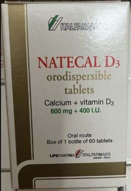 Thuốc phòng và điều trị loãng xương Lifepharma Natecal D3 60 viên