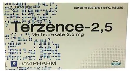 Thuốc Terzence-2,5 được sử dụng trong điều trị ung thư