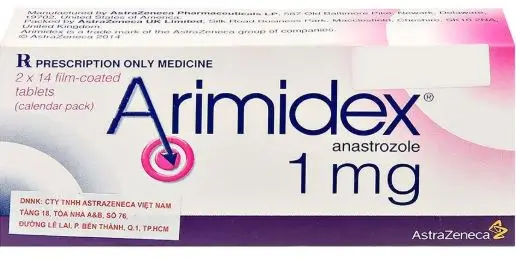 Thuốc Arimidex 1mg AstraZeneca điều trị ung thư vú