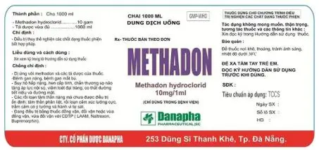 Thuốc Methadon Danapha điều trị giảm đau