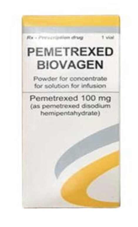 Pemetrexed Biovagen 100mg điều trị ung thư