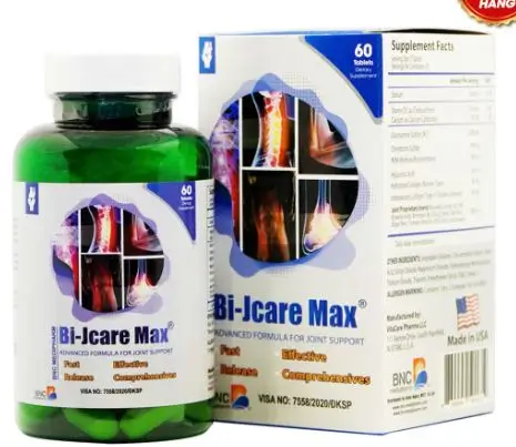 Bi-Jcare Max - Giải pháp tổng thể cho bệnh lý xương khớp - Lọ 60 viên