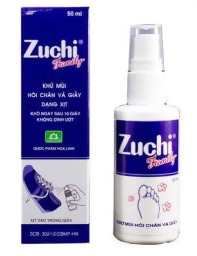 Xịt Khử Mùi Zuchi Family Hoa Linh (C/50ml) (Xanh Dương)