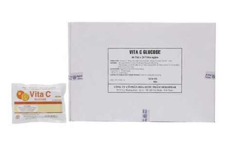 Vita C Glucose Mekophar (Lốc/46 Túi/24 Viên)