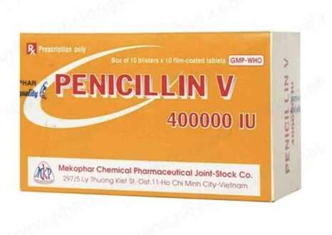 Penicilin V 400.000 Iu Mekophar (H/100v)