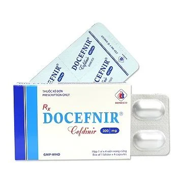 Docefnir Cefdinir 300mg Domesco (Hộp/4v)